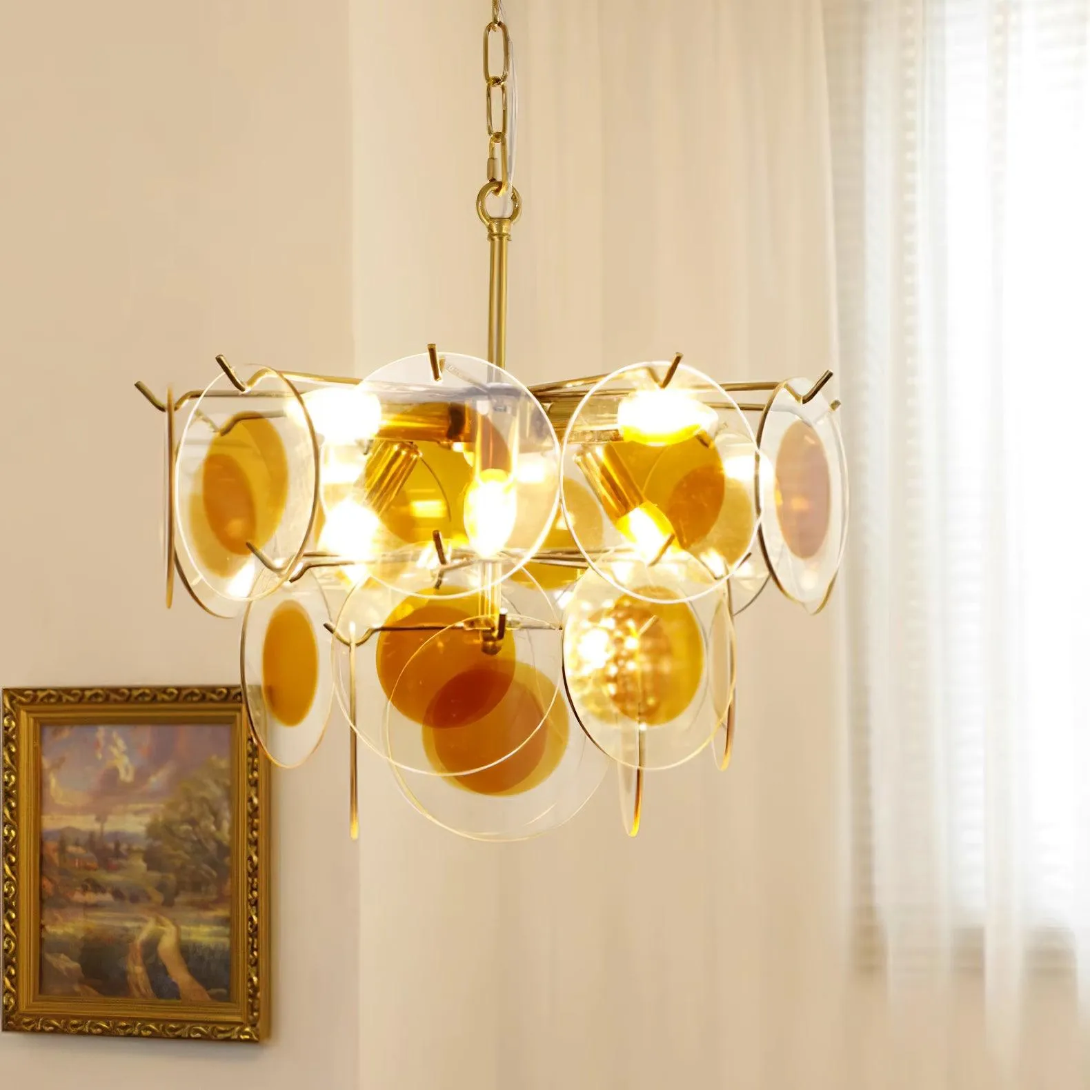 Gino Glass Chandelier