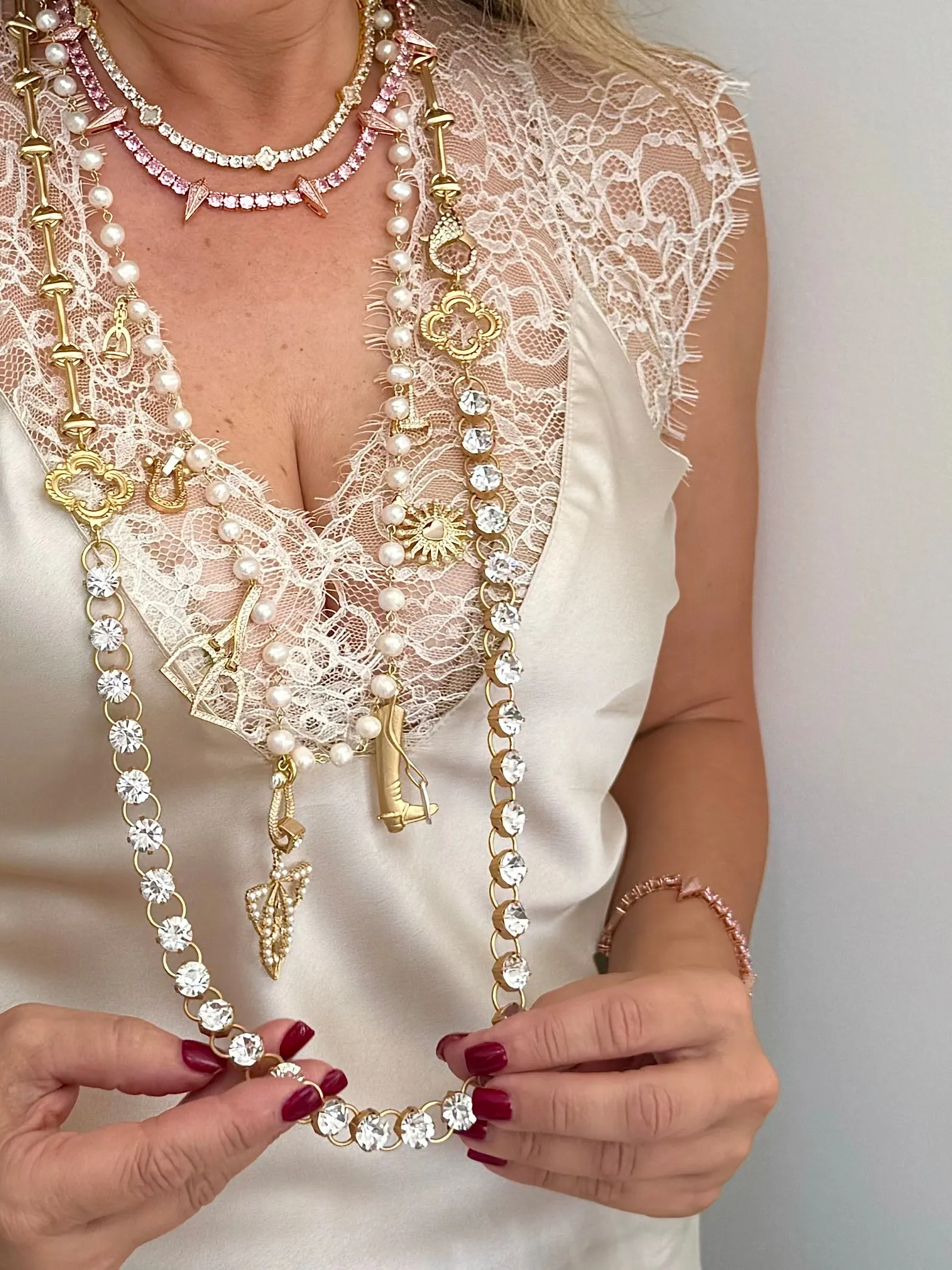 Grit and Grace Necklace - Pink