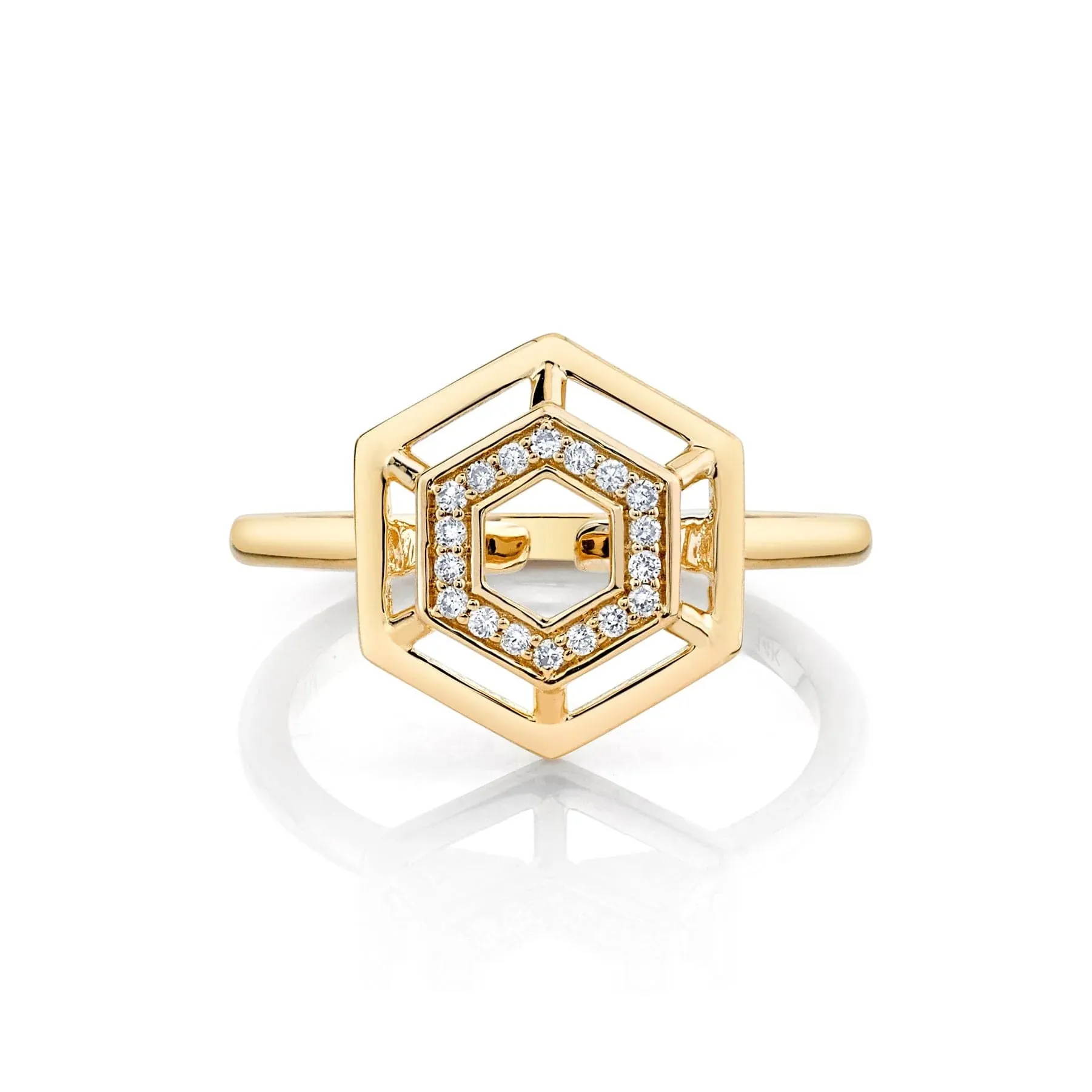 Hex Truss Cocktail Ring