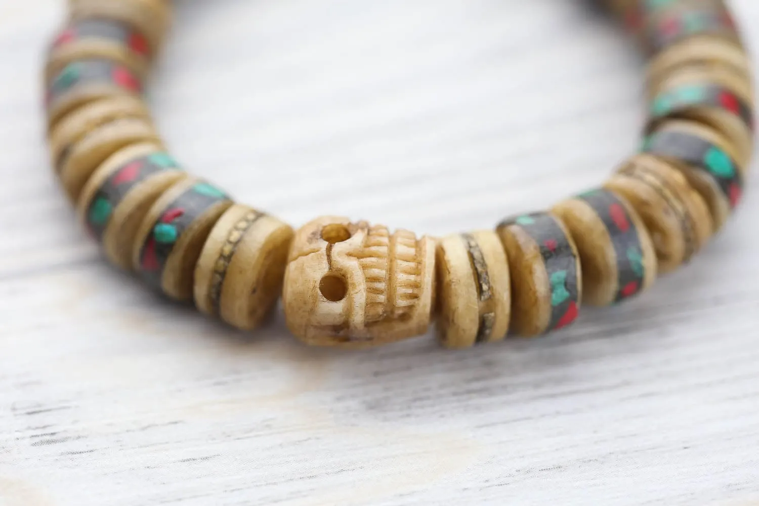 Himalayan Skull & Bone Bracelet