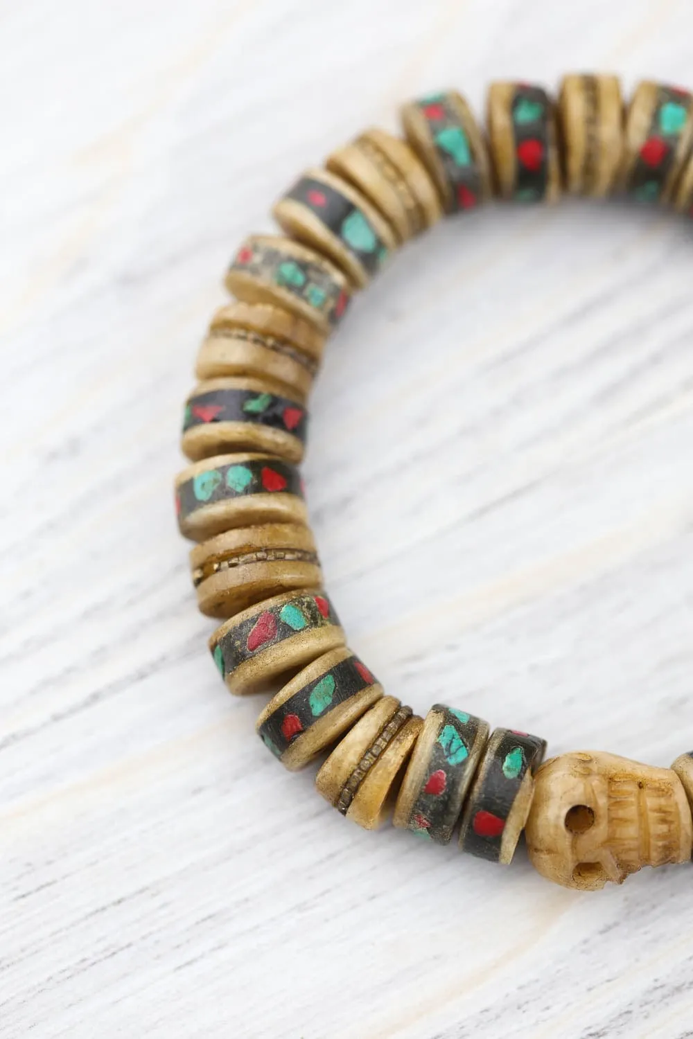 Himalayan Skull & Bone Bracelet