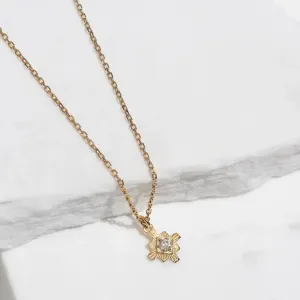 Inka Necklace | 22k Gold Plate | White Zircon