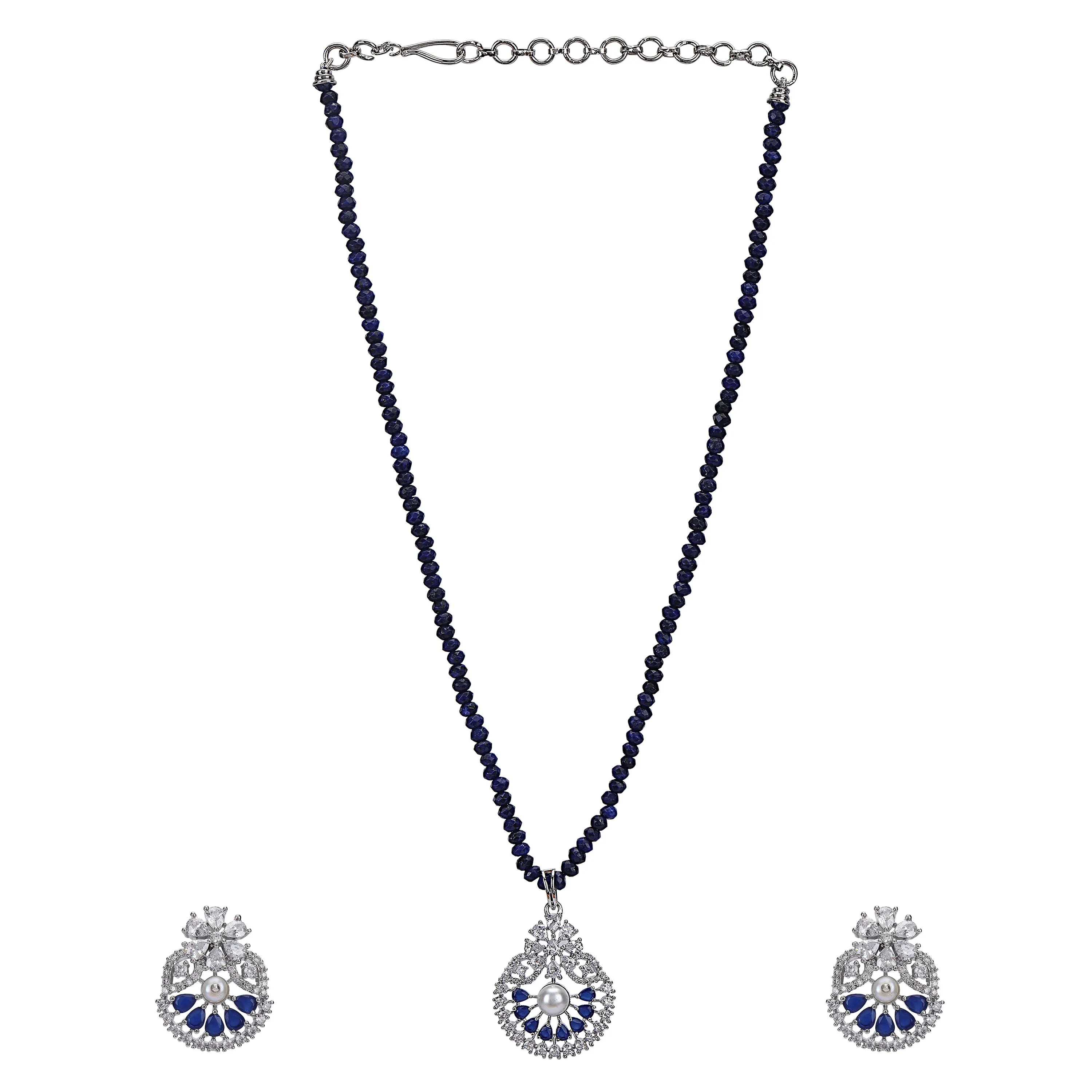 Karuna Naarathi Zircon Pendant set