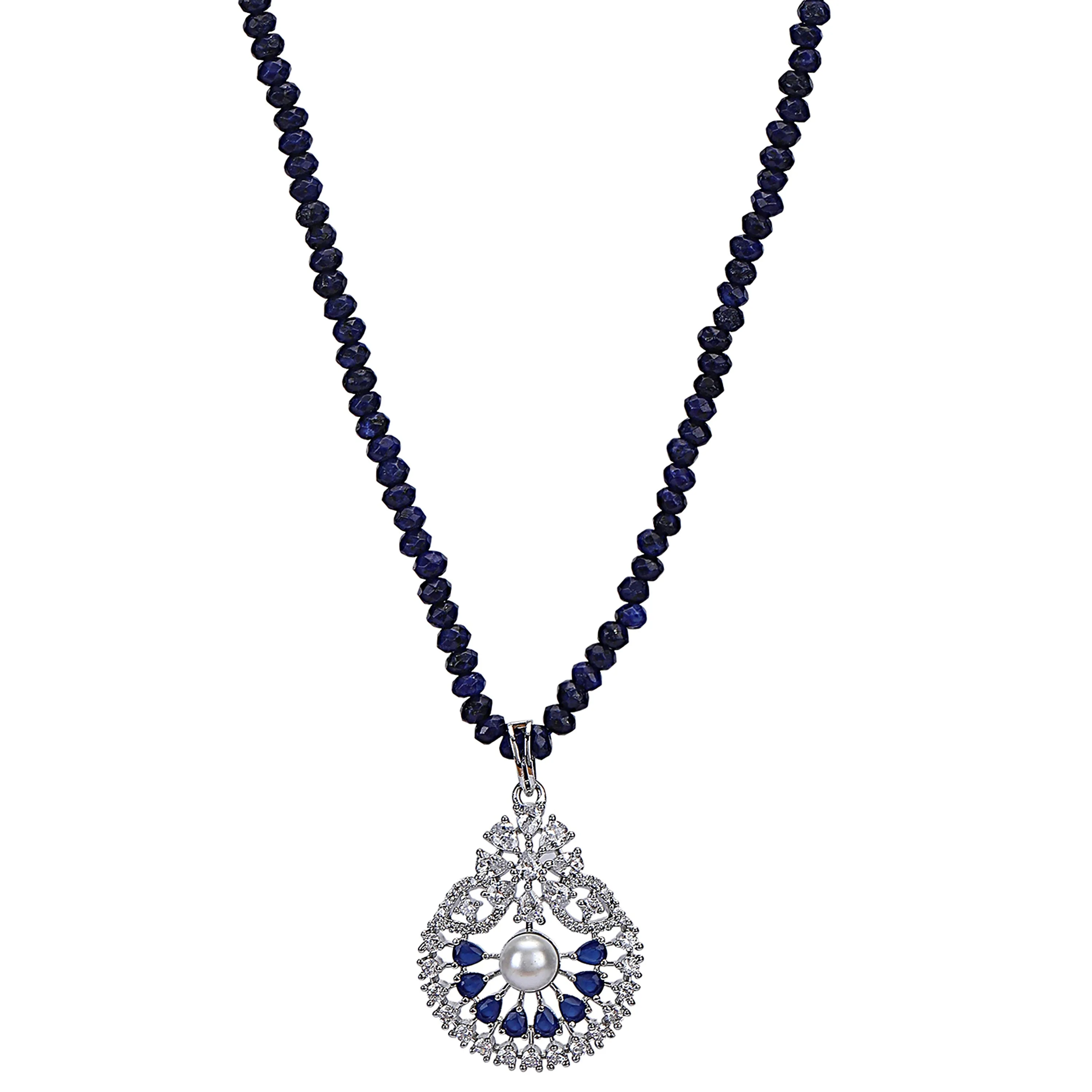 Karuna Naarathi Zircon Pendant set