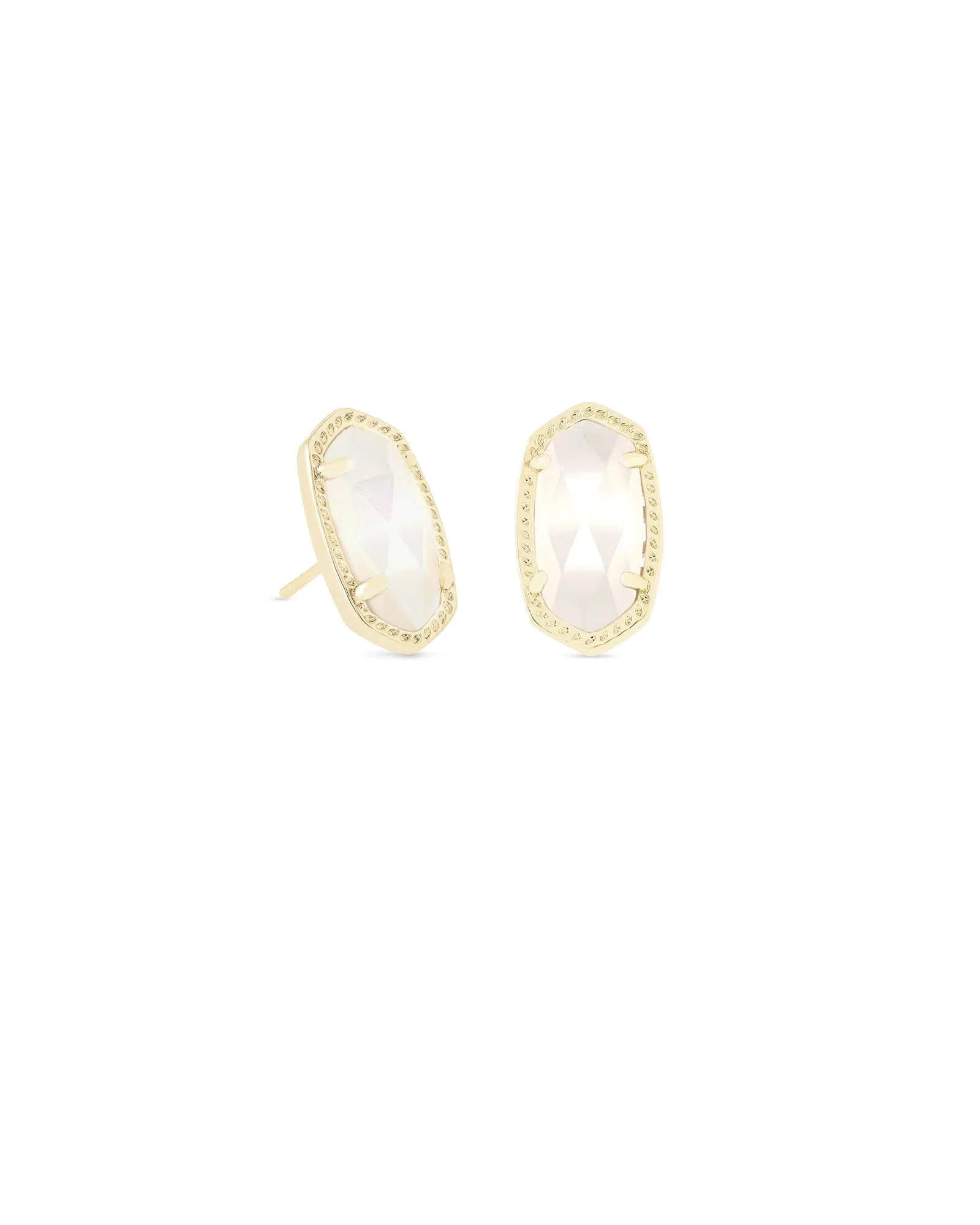 Kendra Scott  Ellie Stud Earrings Gold Ivory Mother Of Pearl