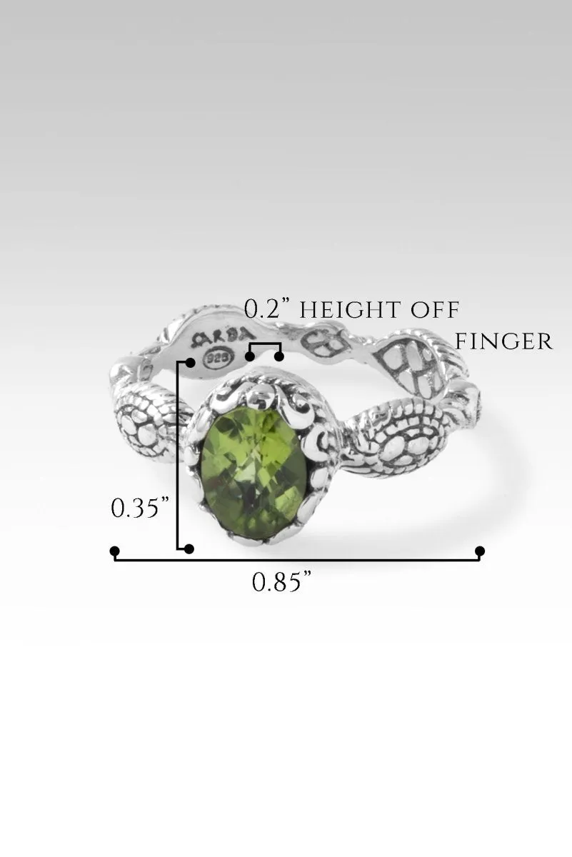 Live in Peace Ring™ in Peridot