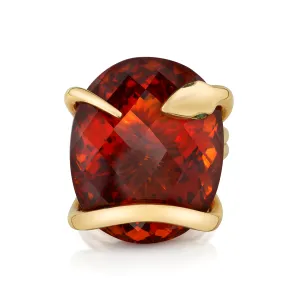Madeira Citrine Snake on the Rocks Ring, Medium
