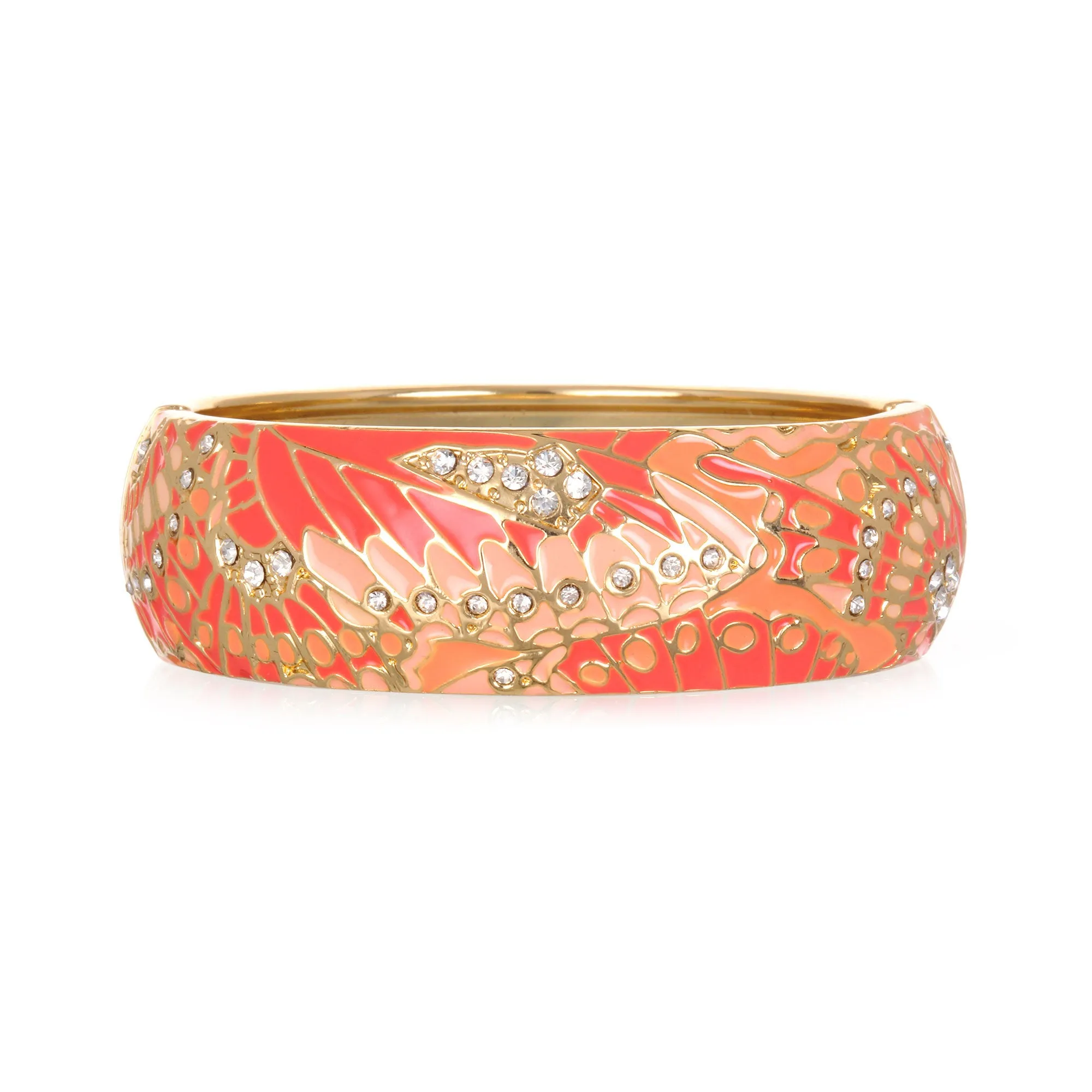 Mariposa Coral Wide Bangle Bracelet
