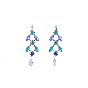 Marquise and Round Chandelier Leverback Earrings in "Matcha" *Custom*