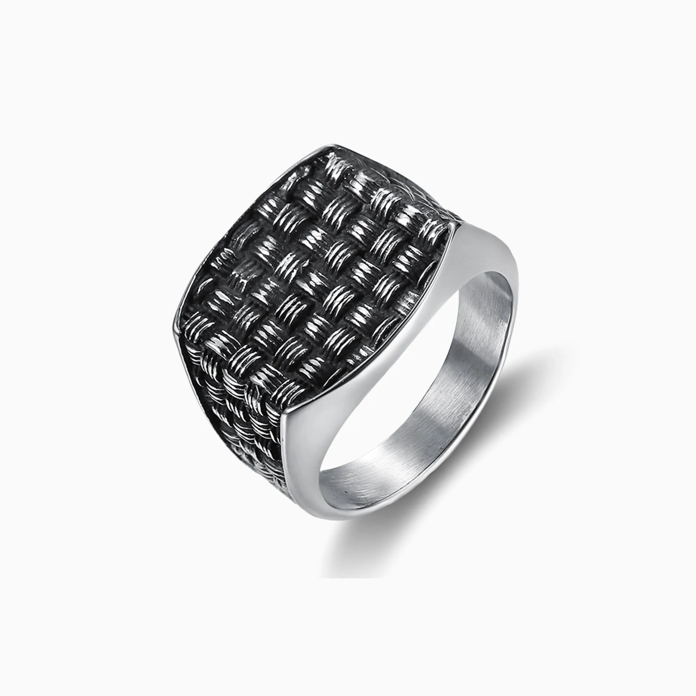 MESH SIGNET RING
