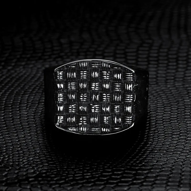MESH SIGNET RING