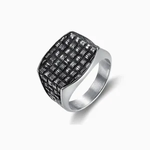 MESH SIGNET RING