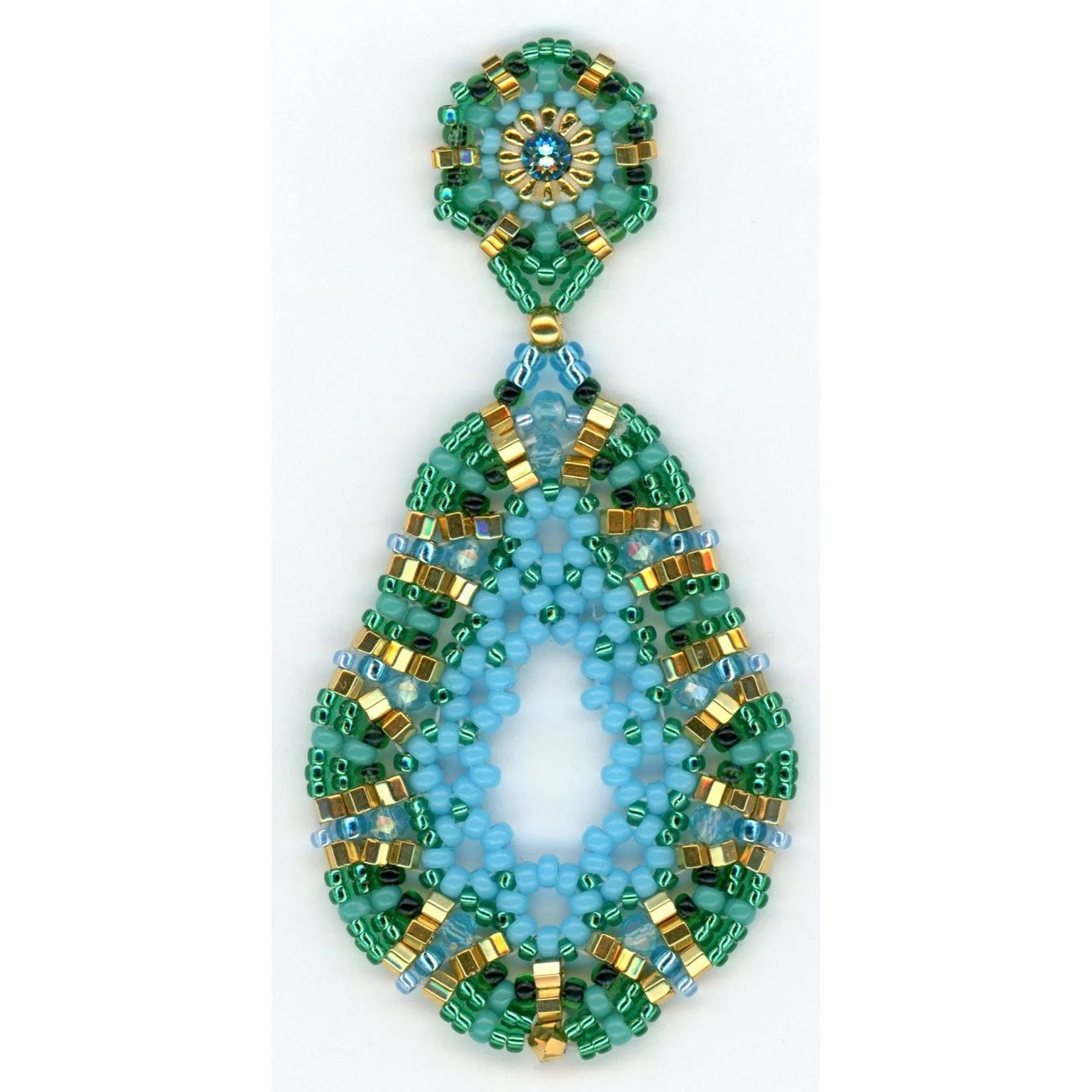 MIGUEL ASES  OCEAN BREEZE TEARDROP EARRINGS