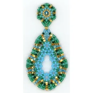 MIGUEL ASES  OCEAN BREEZE TEARDROP EARRINGS