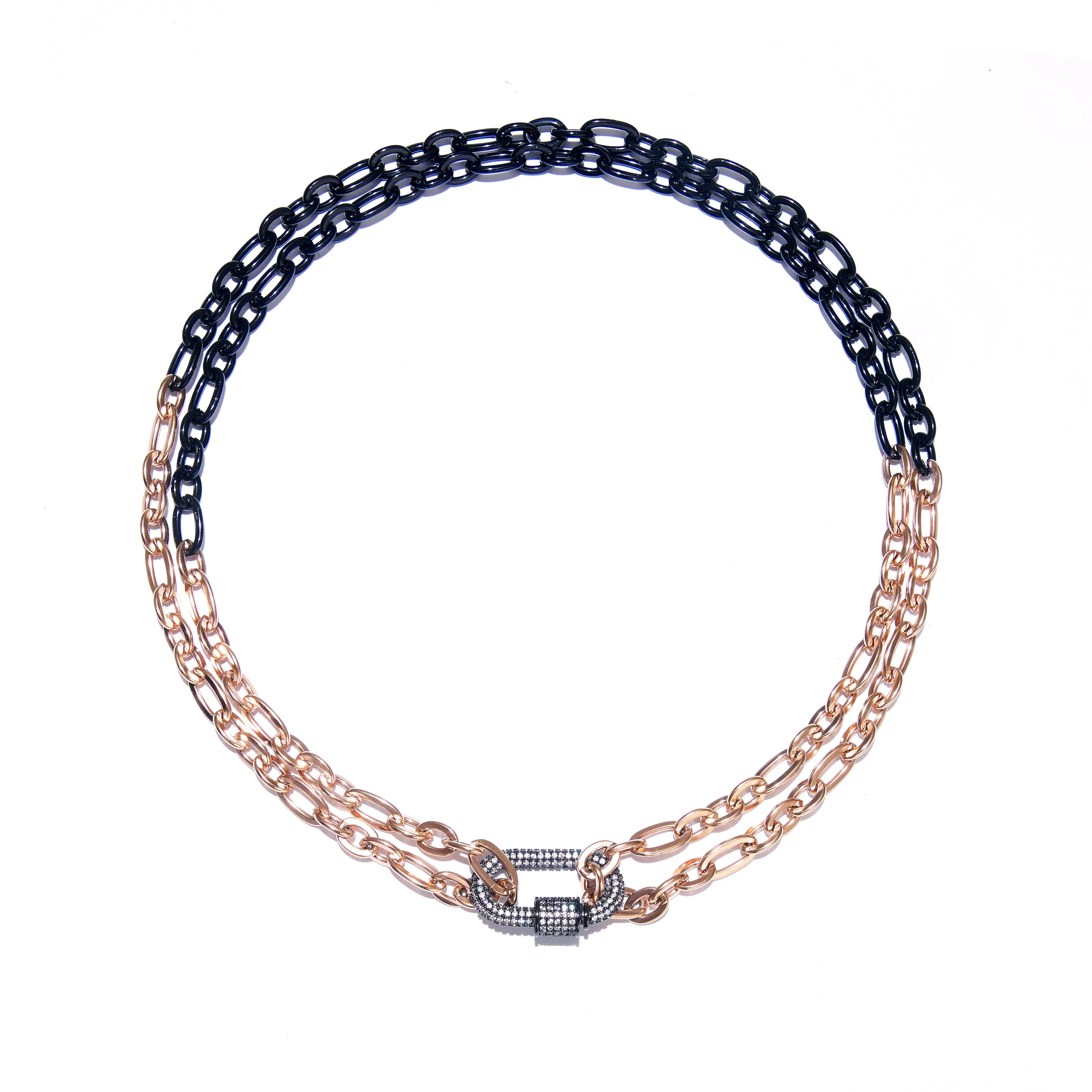 Necklace - Eternal Link with Black Clasp