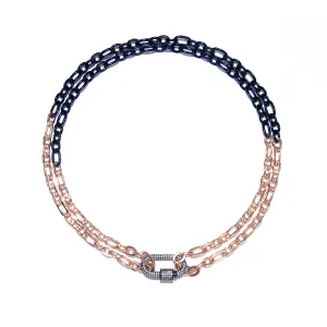 Necklace - Eternal Link with Black Clasp