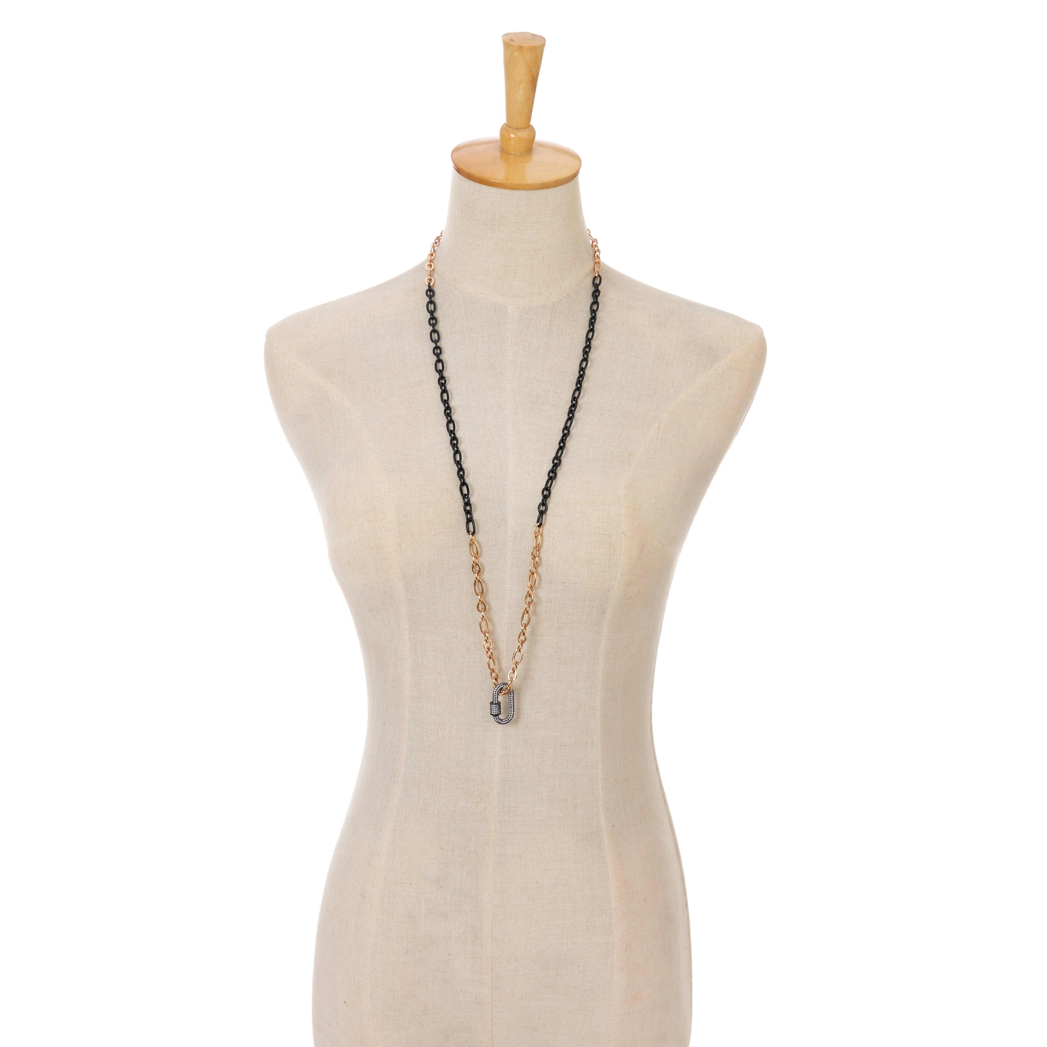 Necklace - Eternal Link with Black Clasp