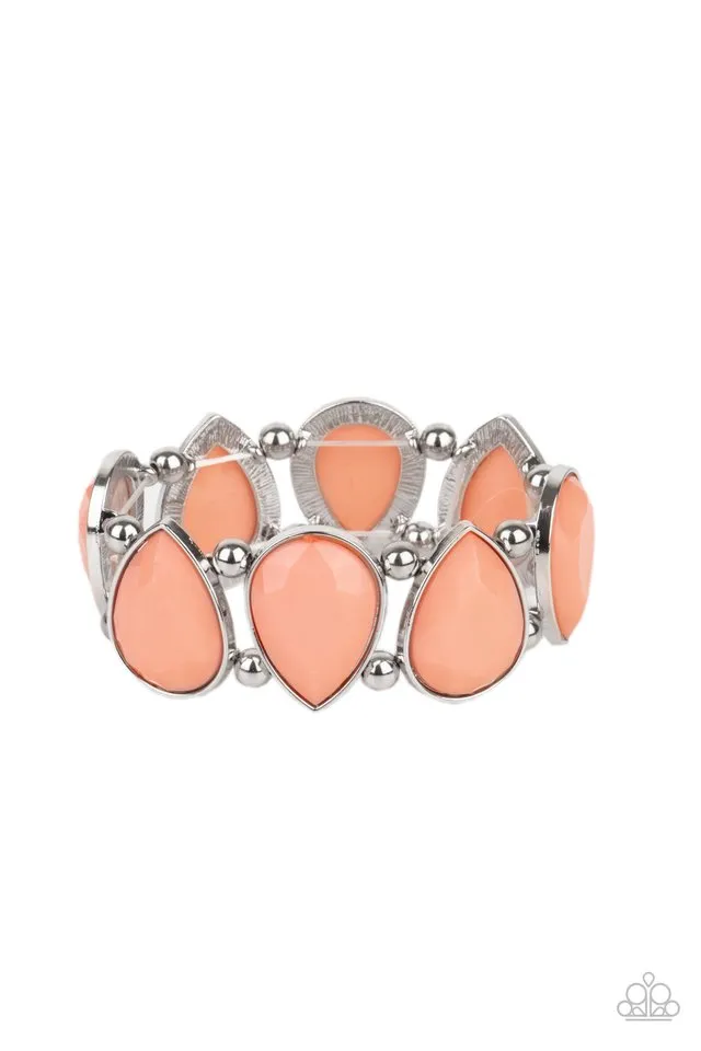 Paparazzi Bracelet ~ Flamboyant Tease - Orange