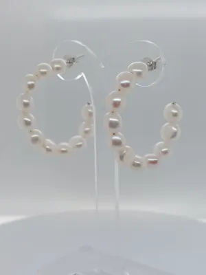 Pearl Hoops