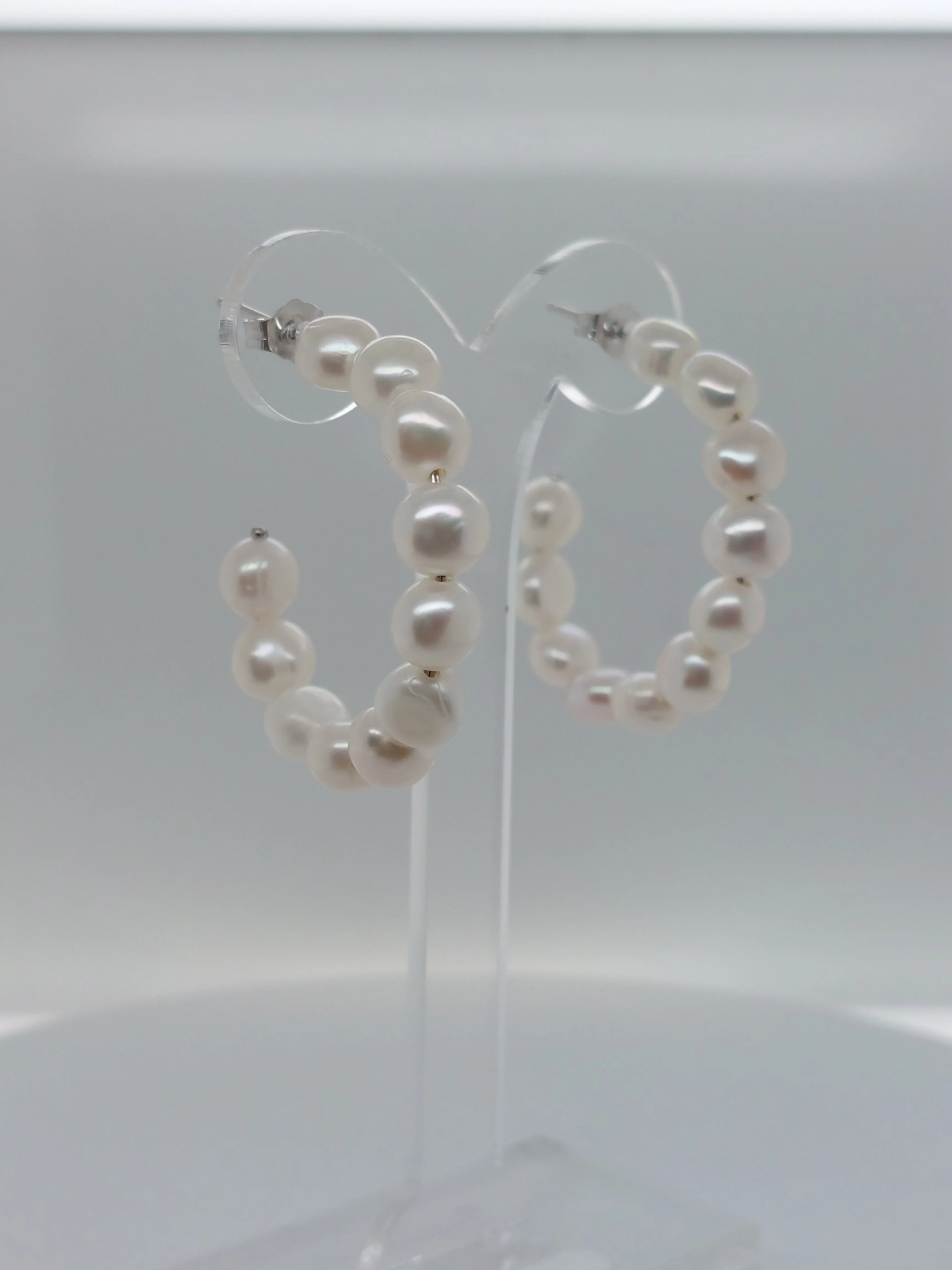 Pearl Hoops