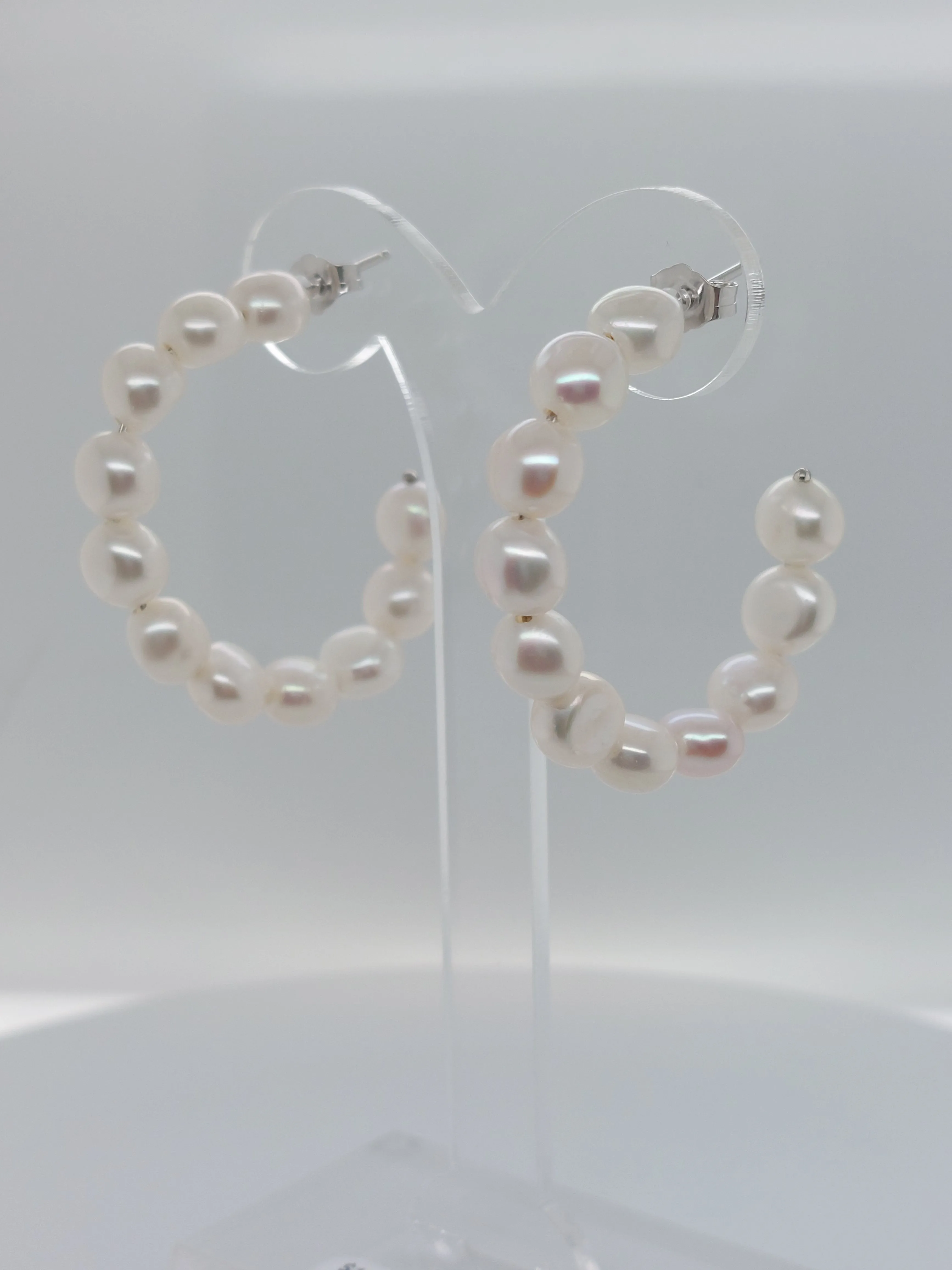 Pearl Hoops