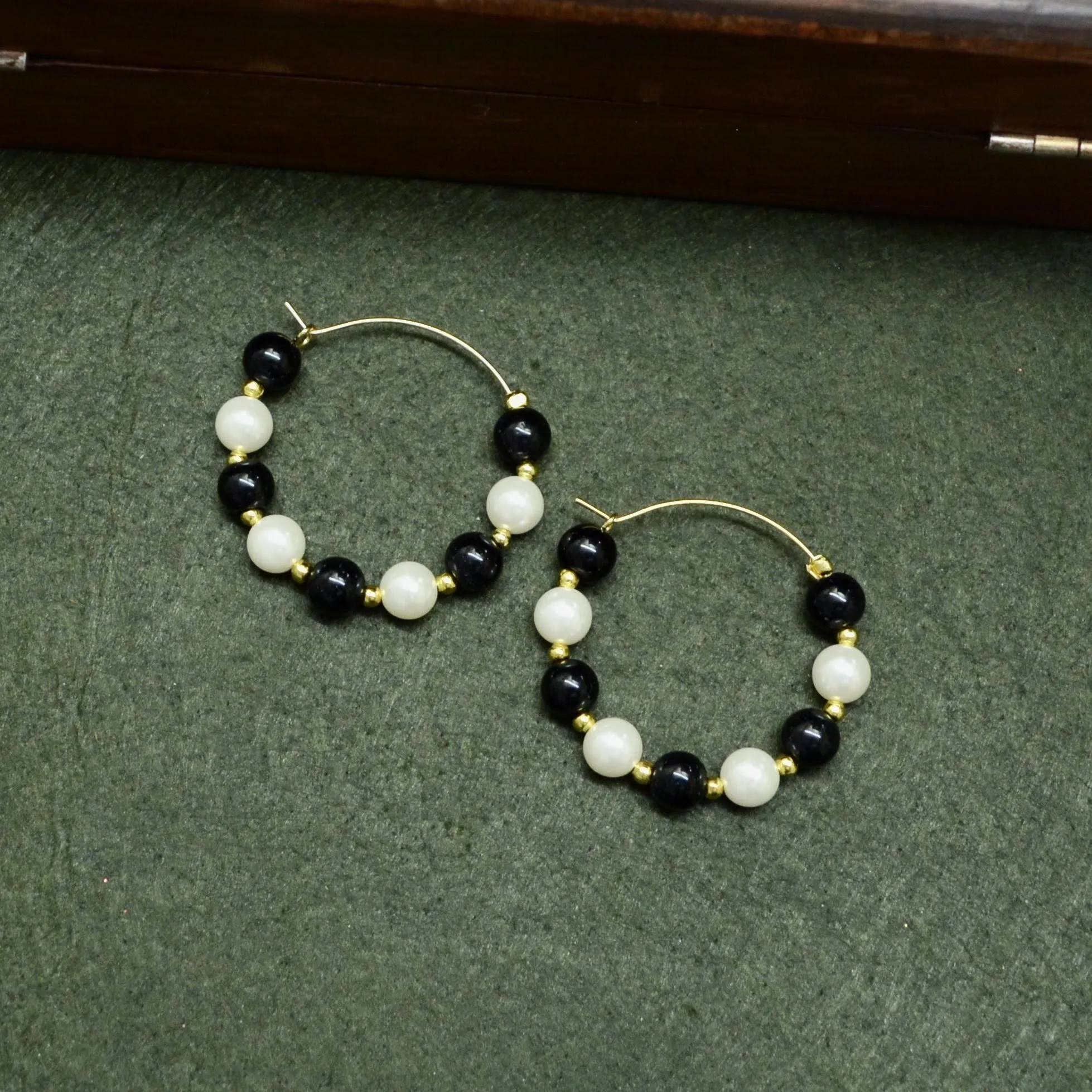 Pearlfect Semicircle Pearl Earrings