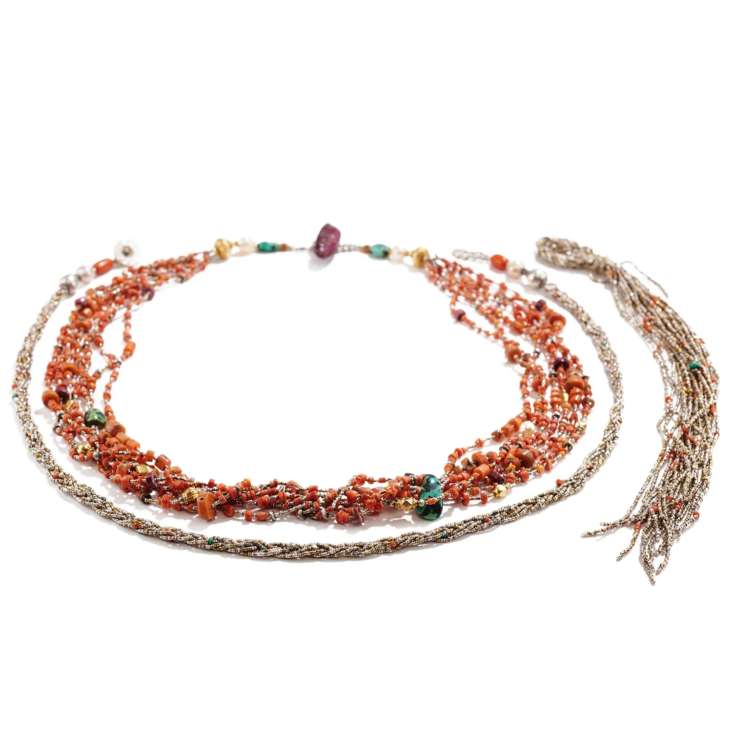 "Lost In Time" Multi-strand Necklace