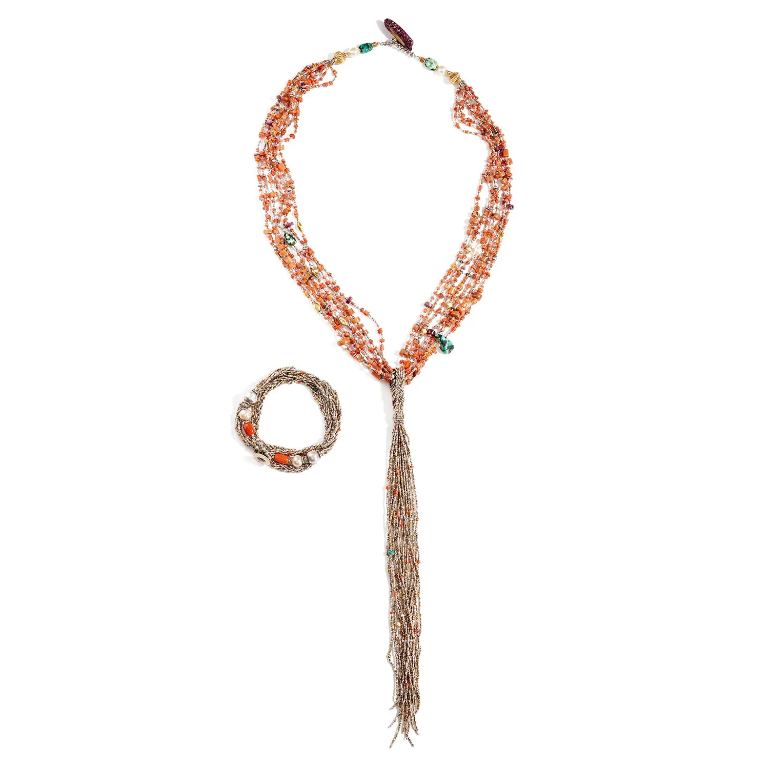 "Lost In Time" Multi-strand Necklace