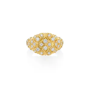 "Porta" Diamond Signet Ring