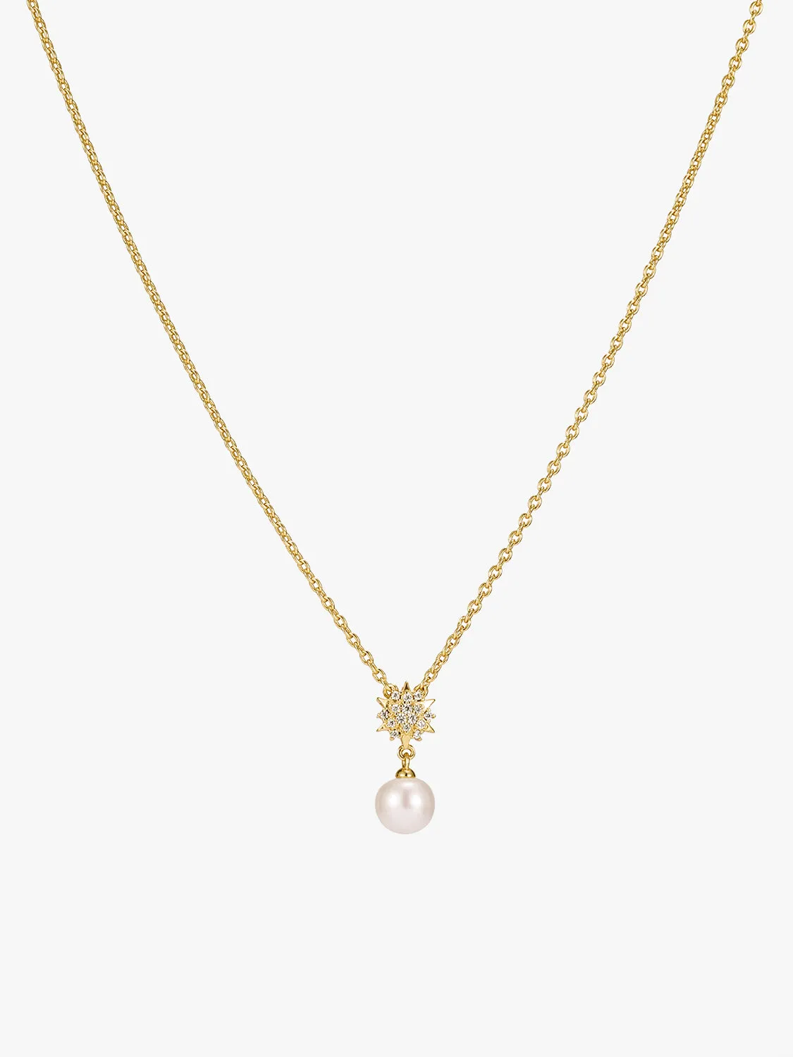 Sapphire Star Pearl Necklace
