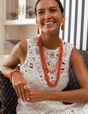 Sciacca Multi Strand Coral Bracelet