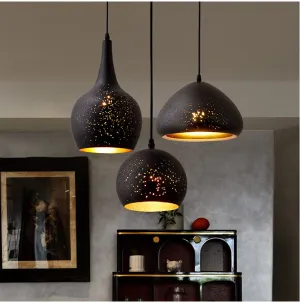 Simple Retro Wrought Iron Chandeliers Single Head Lighting
