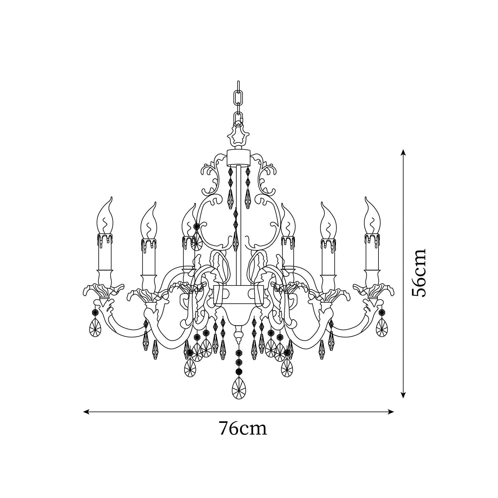 Teresa Crystal Chandelier