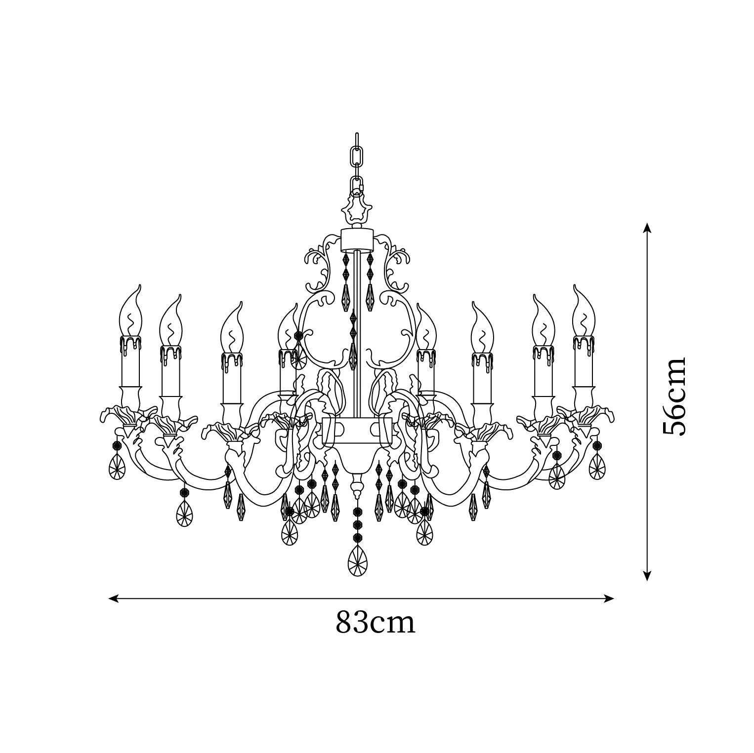 Teresa Crystal Chandelier