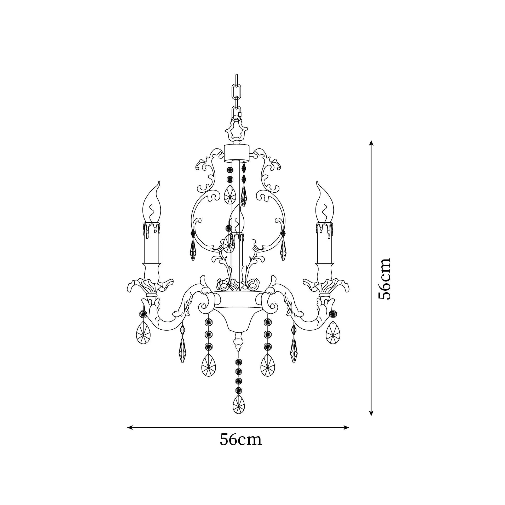 Teresa Crystal Chandelier
