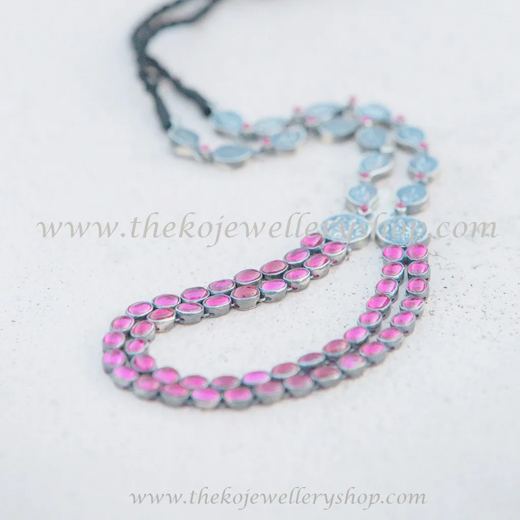 The Aparajita Silver Lakshmi Coin Necklace (Oxidised)