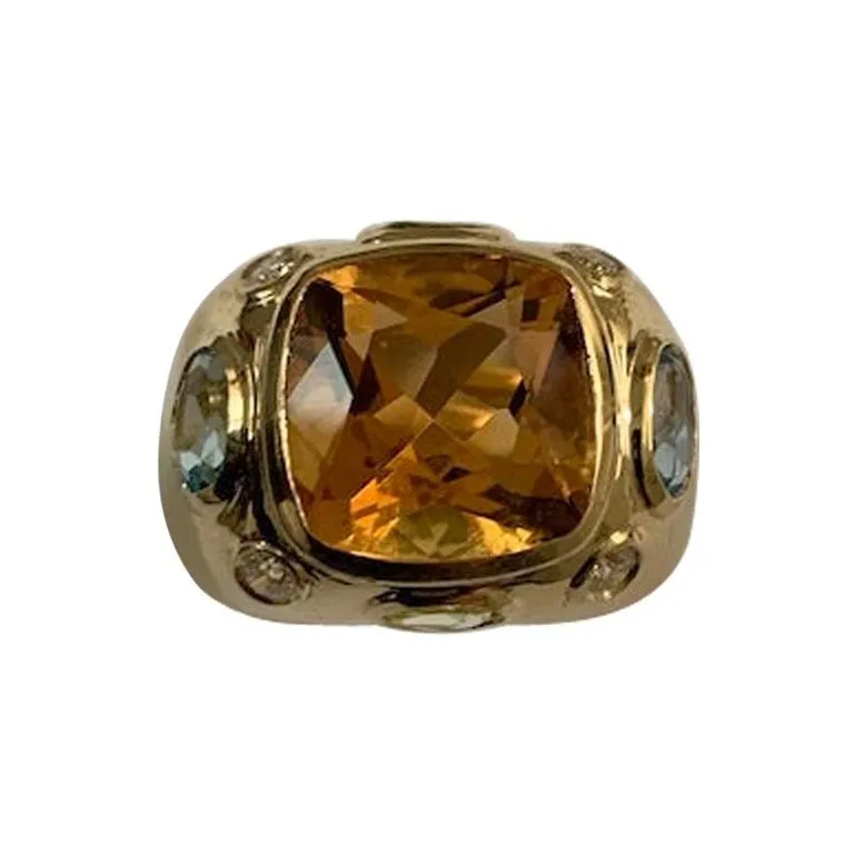 The BONHEUR Ring:  18kt Yellow Gold Domed Ring