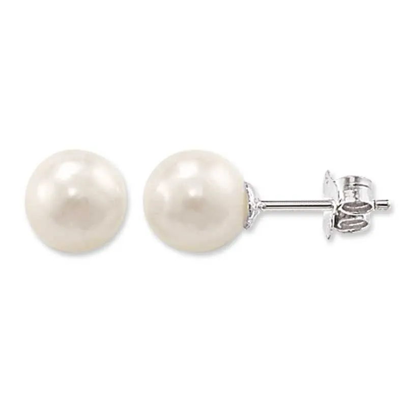 Thomas Sabo White Fresh Water Pearl Medium Stud Earrings