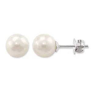 Thomas Sabo White Fresh Water Pearl Medium Stud Earrings