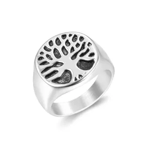 TINY TREE OF LIFE SIGNET RING