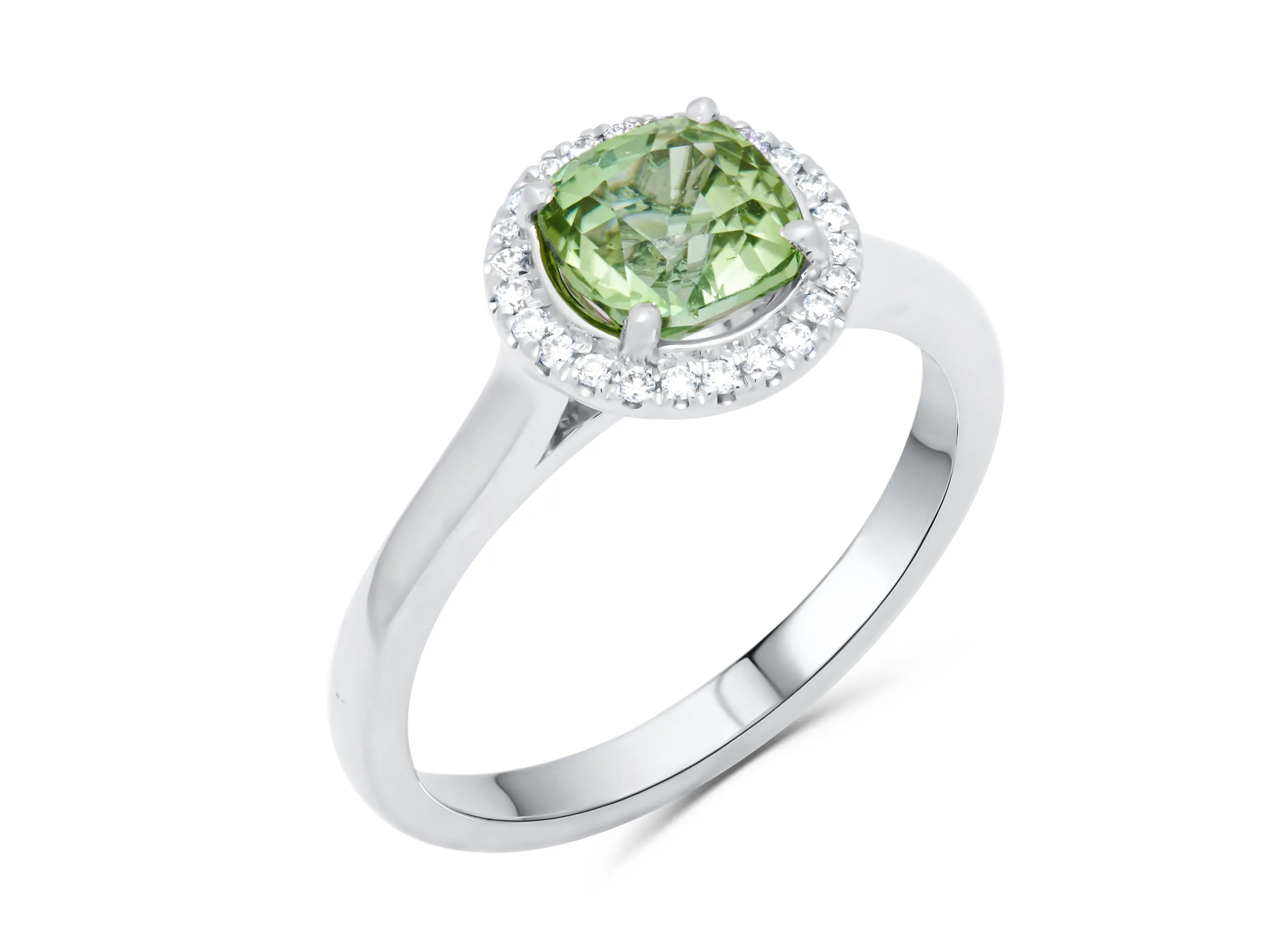 Tourmaline Green Eye Ring