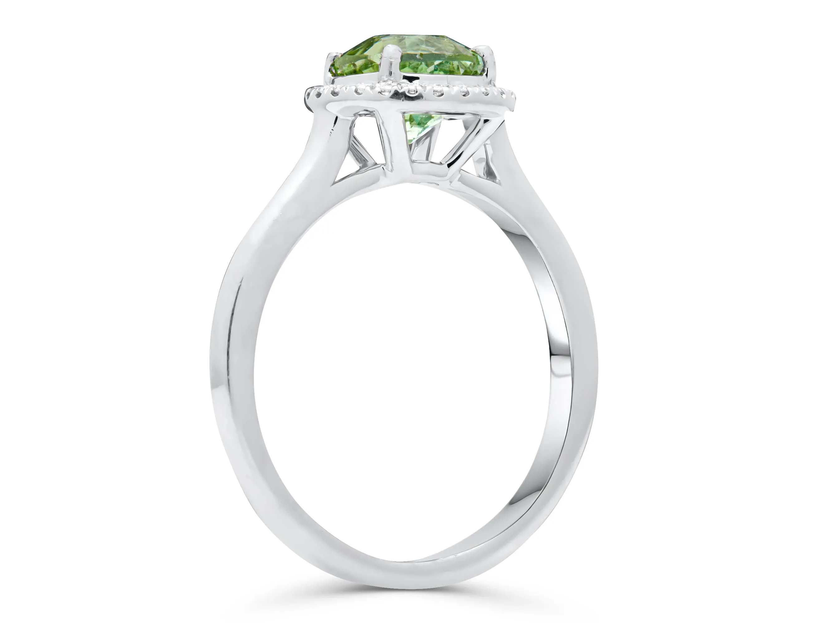Tourmaline Green Eye Ring