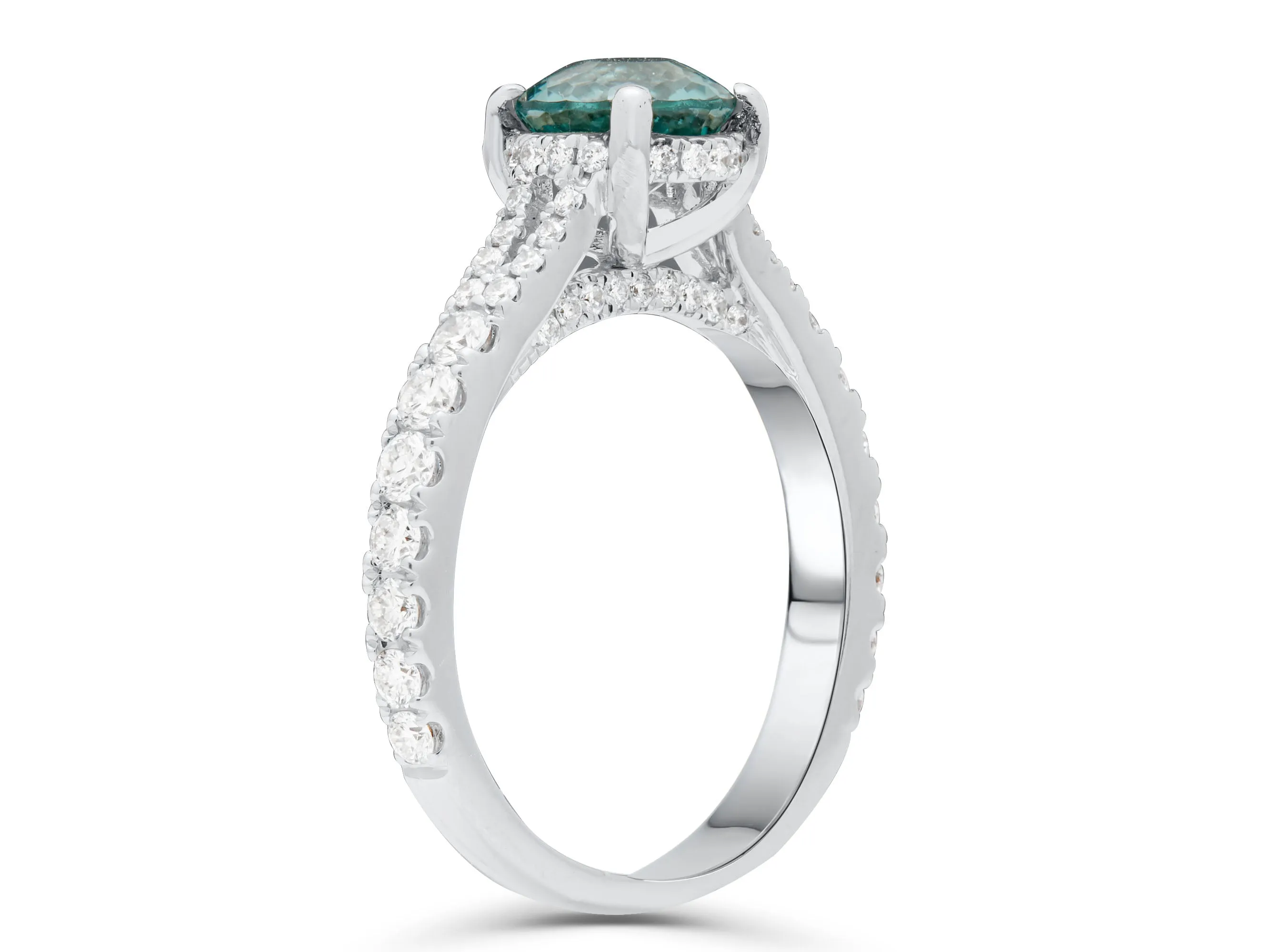 Tourmaline Lush White Gold Ring