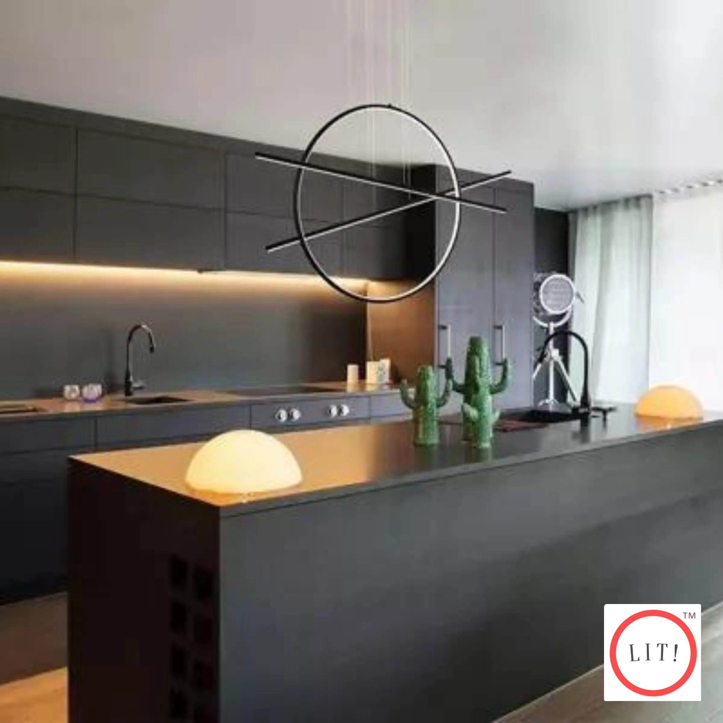 Vertical Circular Chandelier