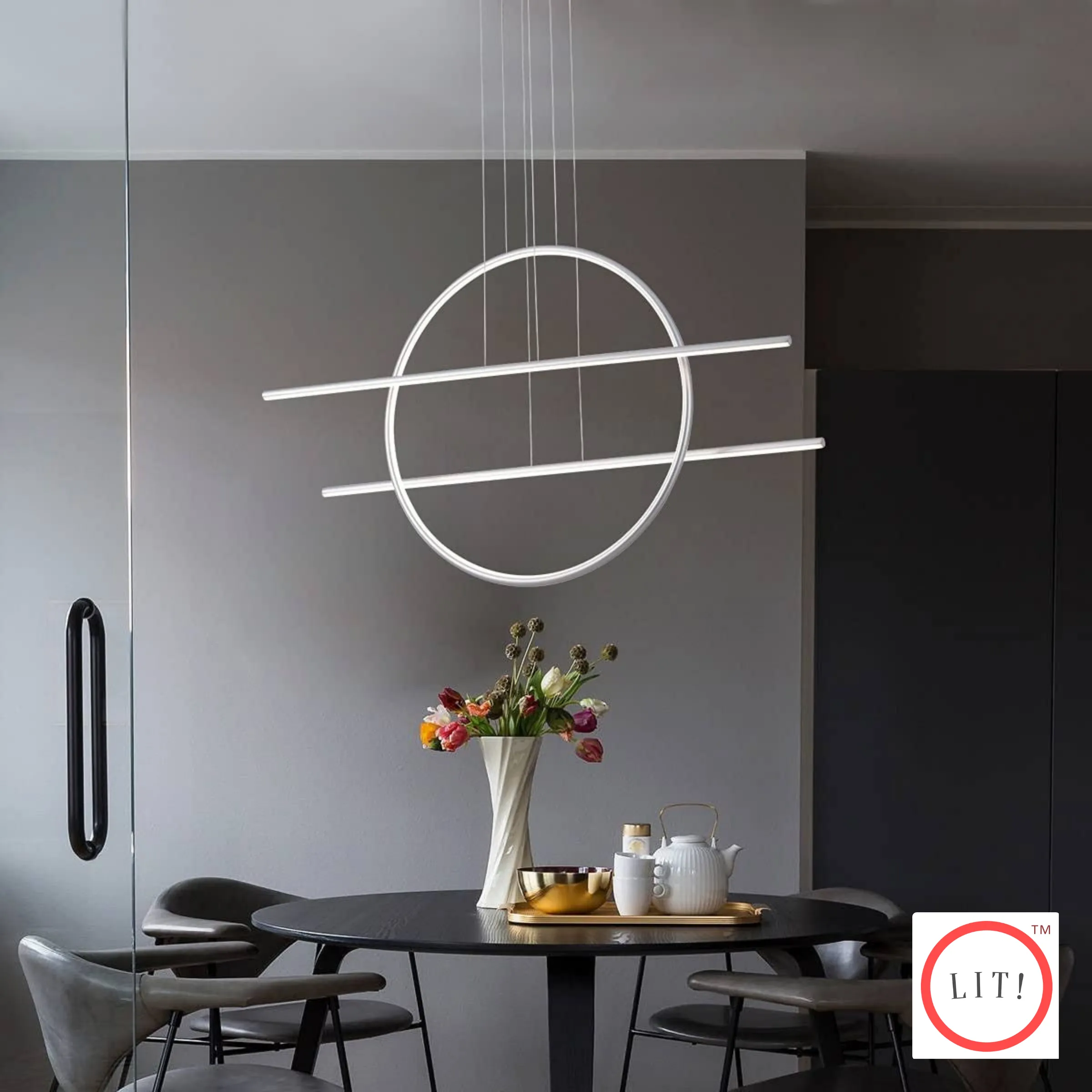 Vertical Circular Chandelier