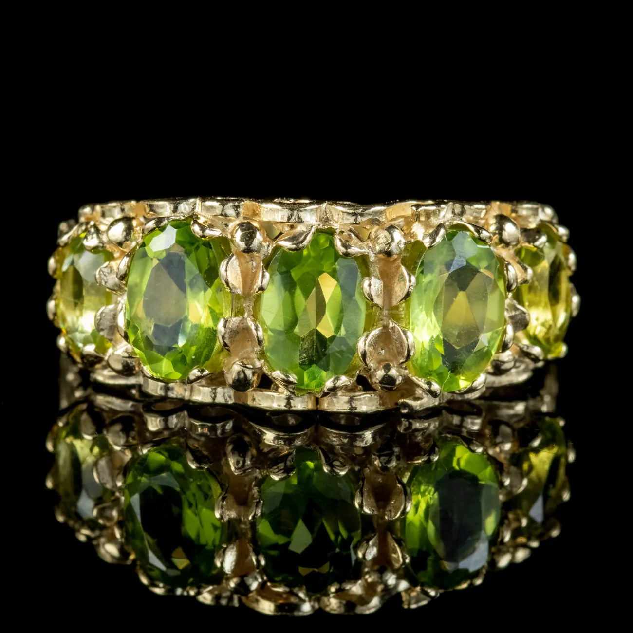 Victorian Style Peridot Ring 2.5ct Of Peridot
