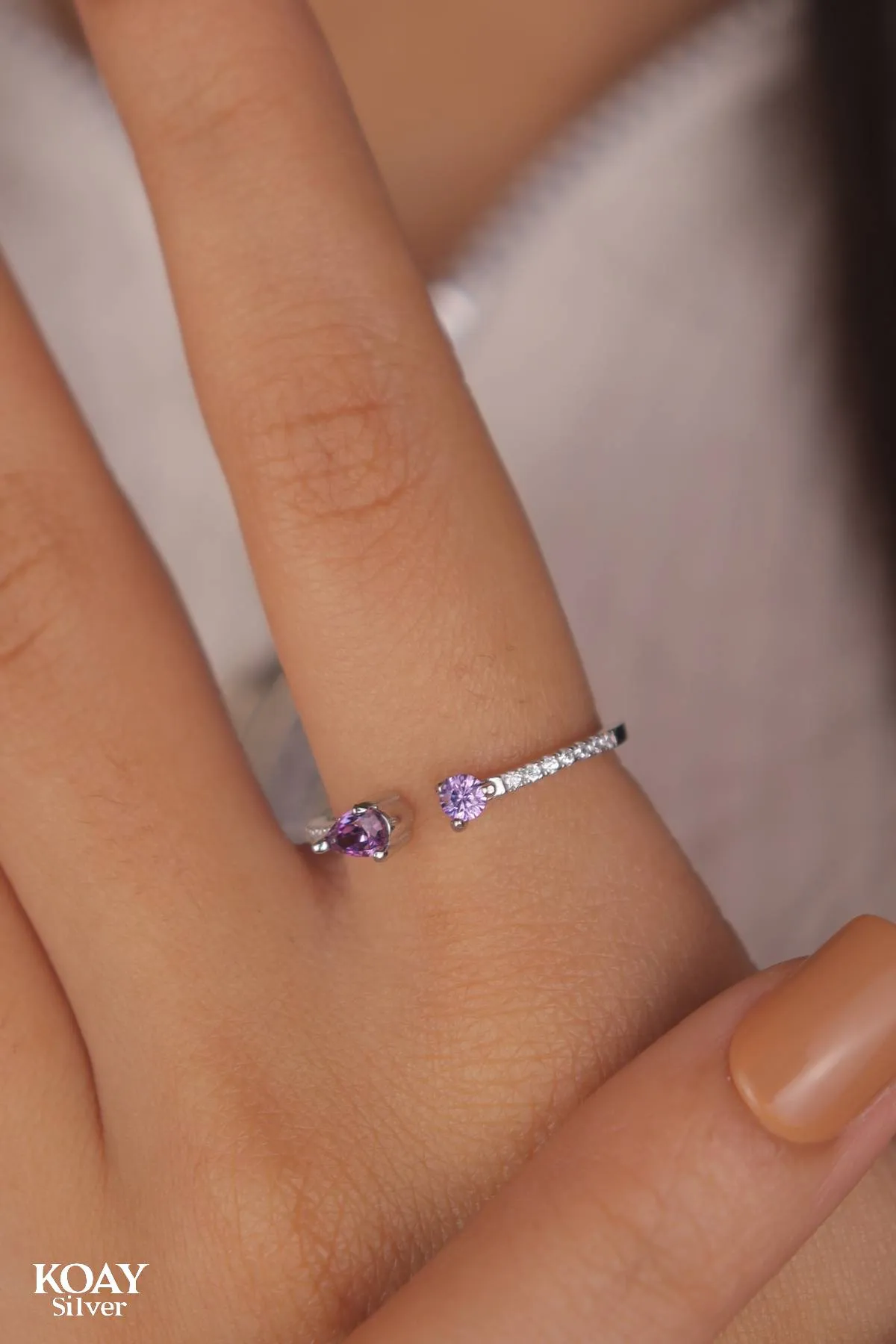 Zircon Ring (039-Purple)