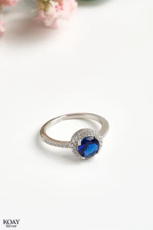 Zircon Ring (064-Blue)