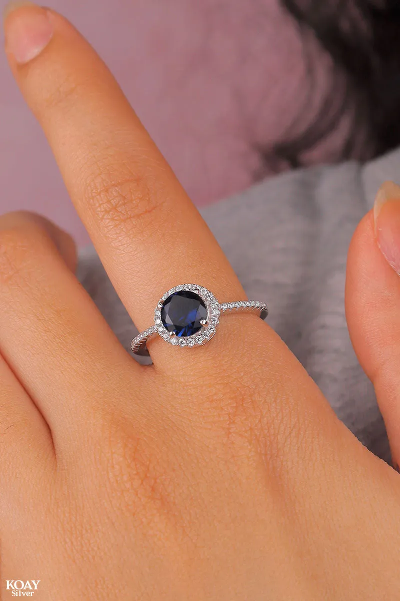 Zircon Ring (064-Blue)